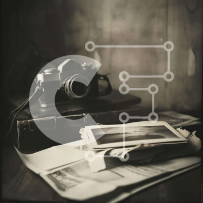 Intra Συλλεκτικό Ξύλινο Παζλ Plywood  4mm - Ρύθμιση vintage κάμερας και φωτογραφίας Σε Ξύλινο Κουτί - Διαστάσεις: 10x10 cm – 25 κομμάτια - Image 1