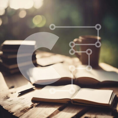 Intra Συλλεκτικό Ξύλινο Παζλ Plywood  4mm - Ανοιχτό βιβλίο, φλιτζάνι καφέ και πολλά βιβλία στο ξύλινο τραπέζι Σε Ξύλινο Κουτί - Διαστάσεις Puzzle: 10x10 cm – 25 κομμάτια - Image 1