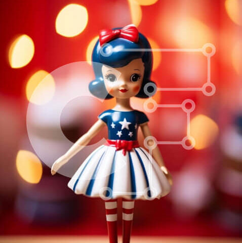 Intra Συλλεκτικό Ξύλινο Παζλ Plywood 4mm - Γιορτή κούκλας παιχνιδιών για πολλά γενέθλια Σε Ξύλινο Κουτί - Διαστάσεις Puzzle: 10x10 cm – 25 κομμάτια - Image 1