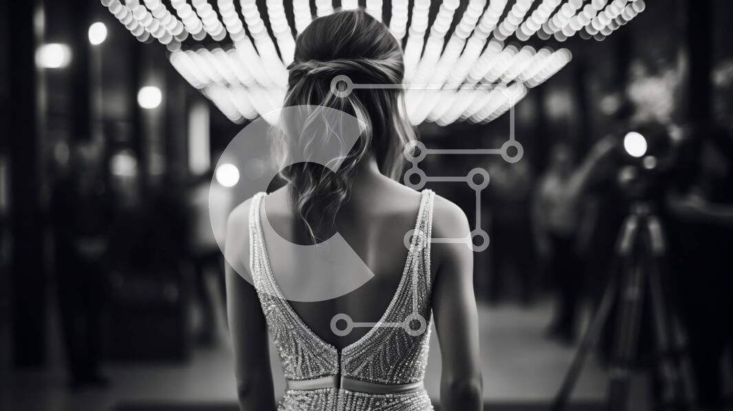 Intra Συλλεκτικό Ξύλινο Παζλ Plywood  4mm - Κομψή γυναίκα με λευκό φόρεμα που περπατά στο διάδρομο Σε Ξύλινο Κουτί - Διαστάσεις Puzzle: 10x10 cm – 25 κομμάτια