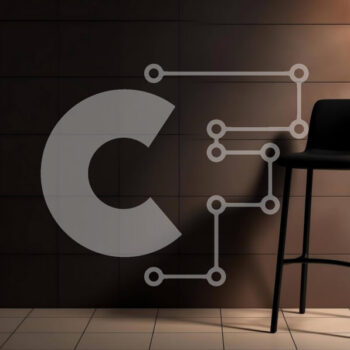 Intra Συλλεκτικό Ξύλινο Παζλ Plywood  4mm - Μαύρη καρέκλα μπαρ σε κενό δωμάτιο με πλακάκια Σε Ξύλινο Κουτί - Διαστάσεις Puzzle: 10x10 cm – 25 κομμάτια - Image 1