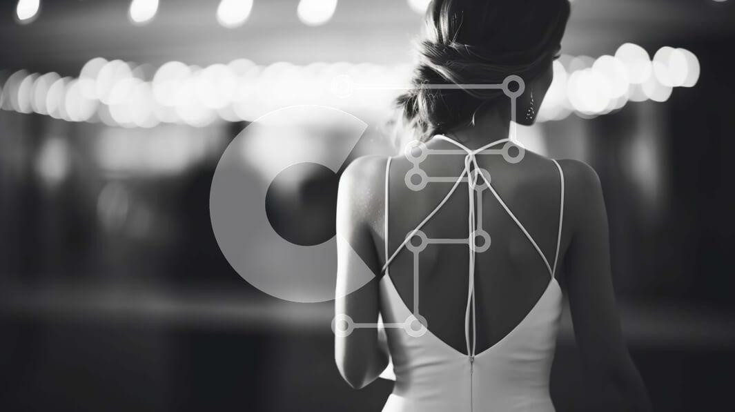 Intra Συλλεκτικό Ξύλινο Παζλ Plywood  4mm - Κομψή γυναίκα με λευκό φόρεμα Σε Ξύλινο Κουτί - Διαστάσεις Puzzle: 10x10 cm – 25 κομμάτια