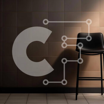 Intra Συλλεκτικό Ξύλινο Παζλ Plywood  4mm - Μαύρη καρέκλα μπαρ σε άδειο δωμάτιο με τοίχους με πλακάκια Σε Ξύλινο Κουτί - Διαστάσεις Puzzle: 10x10 cm – 25 κομμάτια - Image 1