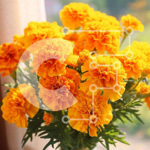 Intra Συλλεκτικό Ξύλινο Παζλ Plywood  4mm - Γυάλινο βάζο με κίτρινα λουλούδια Σε Ξύλινο Κουτί - Διαστάσεις: 10x10 cm – 25 κομμάτια - Image 1