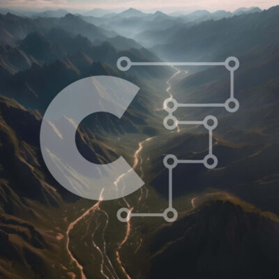 Intra Συλλεκτικό Ξύλινο Παζλ Plywood  4mm - Εναέρια άποψη του ορεινού τοπίου με κοιλάδες και ρέματα Σε Ξύλινο Κουτί - Διαστάσεις: 10x10 cm – 25 κομμάτια - Image 1