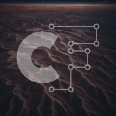 Intra Συλλεκτικό Ξύλινο Παζλ Plywood  4mm - Απέραντο ερημικό τοπίο με σκοτεινά σύννεφα και αστέρια Σε Ξύλινο Κουτί - Διαστάσεις: 10x10 cm – 25 κομμάτια - Image 1