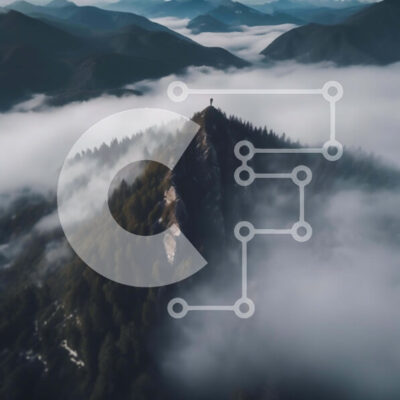 Intra Συλλεκτικό Ξύλινο Παζλ Plywood  4mm - Εναέρια άποψη της κορυφής του βουνού Σε Ξύλινο Κουτί - Διαστάσεις: 10x10 cm – 25 κομμάτια - Image 1