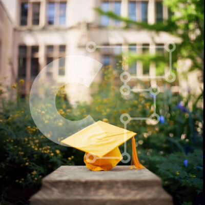 Intra Συλλεκτικό Ξύλινο Παζλ Plywood  4mm - Στιγμή αποφοίτησης με κίτρινο καπάκι Σε Ξύλινο Κουτί - Διαστάσεις Puzzle: 10x10 cm – 25 κομμάτια - Image 1