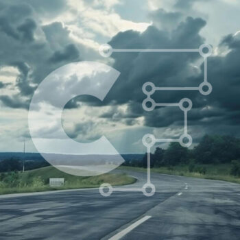 Intra Συλλεκτικό Ξύλινο Παζλ Plywood  4mm - Κενός δρόμος με στροφές κάτω από τον συννεφιασμένο ουρανό Σε Ξύλινο Κουτί - Διαστάσεις Puzzle: 10x10 cm – 25 κομμάτια - Image 1