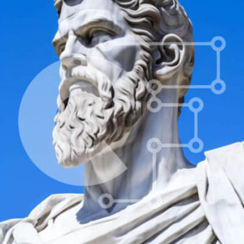 Intra Συλλεκτικό Ξύλινο Παζλ Plywood  4mm - Γλυπτό προτομής αρχαιοελληνικού ανθρώπου Σε Ξύλινο Κουτί - Διαστάσεις Puzzle: 10x10 cm – 25 κομμάτια - Image 1