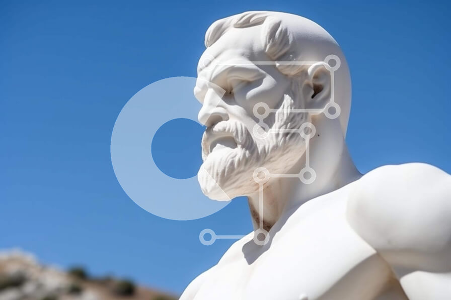 Intra Συλλεκτικό Ξύλινο Παζλ Plywood  4mm - Αρχαίο ελληνικό άγαλμα Σε Ξύλινο Κουτί - Διαστάσεις Puzzle: 10x10 cm – 25 κομμάτια