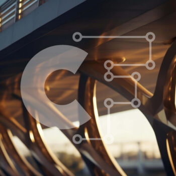 Intra Συλλεκτικό Ξύλινο Παζλ Plywood  4mm - Μεταλλική και ξύλινη γέφυρα με καμπύλες γραμμές και ποδήλατο Σε Ξύλινο Κουτί - Διαστάσεις Puzzle: 10x10 cm – 25 κομμάτια - Image 1