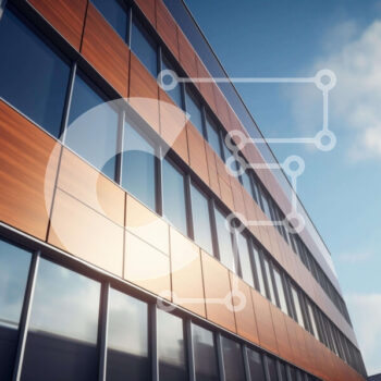 Intra Συλλεκτικό Ξύλινο Παζλ Plywood  4mm - Μοντέρνο κτίριο με καφέ παράθυρα Σε Ξύλινο Κουτί - Διαστάσεις Puzzle: 10x10 cm – 25 κομμάτια - Image 1