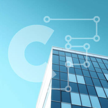 Intra Συλλεκτικό Ξύλινο Παζλ Plywood  4mm - Κτίριο γραφείων με γυάλινους τοίχους με φόντο μπλε του ουρανού Σε Ξύλινο Κουτί - Διαστάσεις Puzzle: 10x10 cm – 25 κομμάτια - Image 1