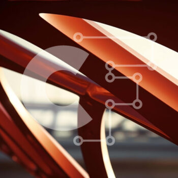 Intra Συλλεκτικό Ξύλινο Παζλ Plywood  4mm - Πορτοκαλί γέφυρα με ευδιάκριτα σχήματα και γραμμές Σε Ξύλινο Κουτί - Διαστάσεις Puzzle: 10x10 cm – 25 κομμάτια - Image 1