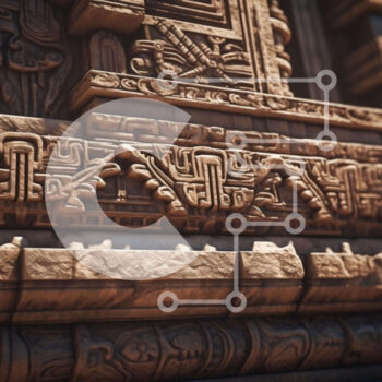 Intra Συλλεκτικό Ξύλινο Παζλ Plywood  4mm - Περίπλοκο τρισδιάστατο μοντέλο αρχαίου κτηρίου Σε Ξύλινο Κουτί - Διαστάσεις Puzzle: 10x10 cm – 25 κομμάτια - Image 1