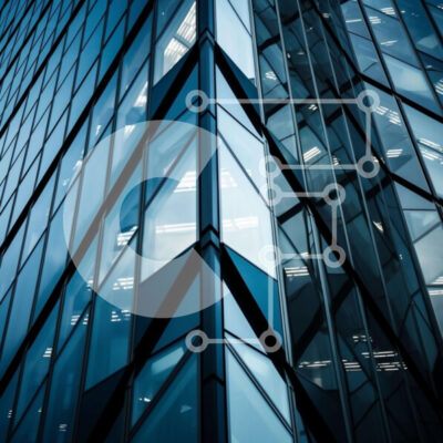 Intra Συλλεκτικό Ξύλινο Παζλ Plywood  4mm - Κτήριο με γυάλινους τοίχους που φωτίζεται τη νύχτα Σε Ξύλινο Κουτί - Διαστάσεις Puzzle: 10x10 cm – 25 κομμάτια - Image 1