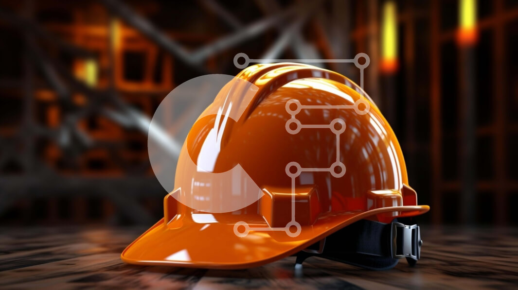 Intra Συλλεκτικό Ξύλινο Παζλ Plywood  4mm - Πορτοκαλί σκληρό καπέλο σε ξύλινο πάτωμα Σε Ξύλινο Κουτί - Διαστάσεις: 10x10 cm – 25 κομμάτια