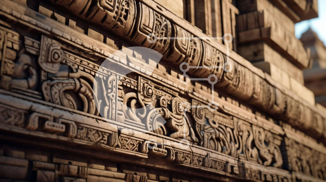 Intra Συλλεκτικό Ξύλινο Παζλ Plywood  4mm - Περίπλοκα γλυπτά σε ιστορικό κτήριο Σε Ξύλινο Κουτί - Διαστάσεις Puzzle: 10x10 cm – 25 κομμάτια