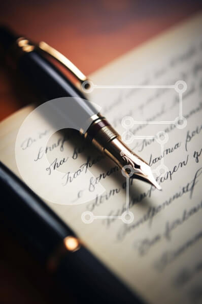 Intra Συλλεκτικό Ξύλινο Παζλ Plywood  4mm - Στυλό σε ανοιχτό χαρτί Σε Ξύλινο Κουτί - Διαστάσεις: 10x10 cm – 25 κομμάτια