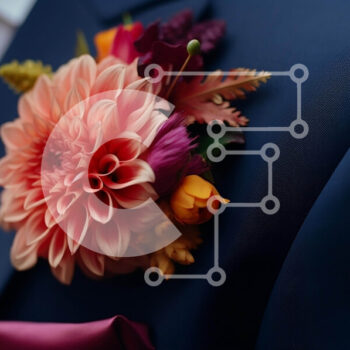 Intra Συλλεκτικό Ξύλινο Παζλ Plywood  4mm - Μπουτονιέρα με άνθος πορτοκαλιού Σε Ξύλινο Κουτί - Διαστάσεις Puzzle: 10x10 cm – 25 κομμάτια - Image 1