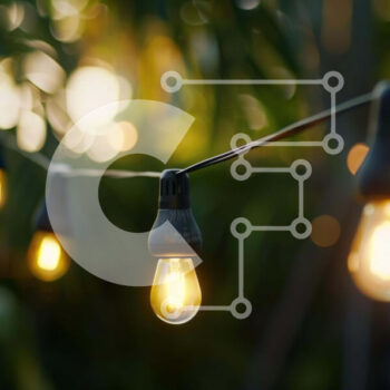 Intra Συλλεκτικό Ξύλινο Παζλ Plywood  4mm - Σειρά από λαμπτήρες σε κλαδιά δέντρων Σε Ξύλινο Κουτί - Διαστάσεις Puzzle: 10x10 cm – 25 κομμάτια - Image 1