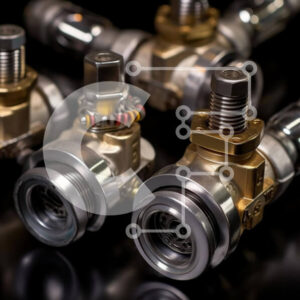 Intra Συλλεκτικό Ξύλινο Παζλ Plywood  4mm - Βαλβίδες χρυσού και αργύρου για ρύθμιση ροής υγρών Σε Ξύλινο Κουτί - Διαστάσεις Puzzle: 10x10 cm – 25 κομμάτια