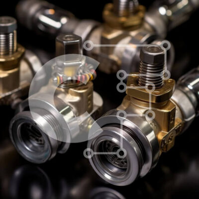 Intra Συλλεκτικό Ξύλινο Παζλ Plywood  4mm - Βαλβίδες χρυσού και αργύρου για ρύθμιση ροής υγρών Σε Ξύλινο Κουτί - Διαστάσεις Puzzle: 10x10 cm – 25 κομμάτια - Image 1