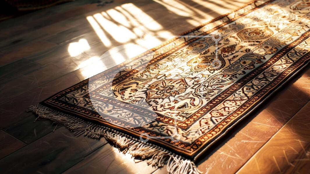 Intra Συλλεκτικό Ξύλινο Παζλ Plywood  4mm - Κομψό χαλί σε ξύλινο πάτωμα με φως του ήλιου Σε Ξύλινο Κουτί - Διαστάσεις Puzzle: 10x10 cm – 25 κομμάτια