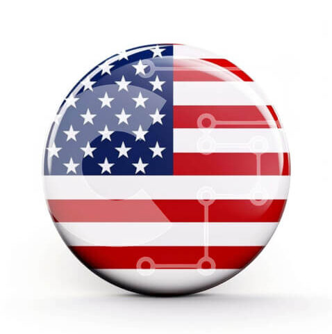 Intra Συλλεκτικό Ξύλινο Παζλ Plywood 4mm - Στρογγυλό κουμπί σημαίας ΗΠΑ Σε Ξύλινο Κουτί - Διαστάσεις: 10x10 cm – 25 κομμάτια - Image 1