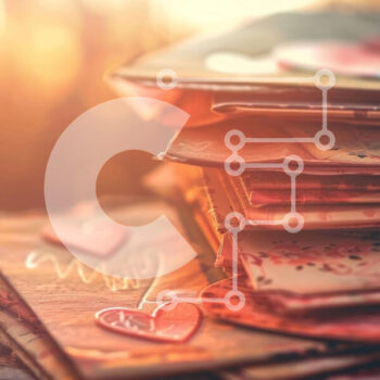 Intra Συλλεκτικό Ξύλινο Παζλ Plywood  4mm - Στοίβα από παλιά γράμματα και καρτ ποστάλ με φακέλους σε σχήμα καρδιάς Σε Ξύλινο Κουτί - Διαστάσεις Puzzle: 10x10 cm – 25 κομμάτια - Image 1