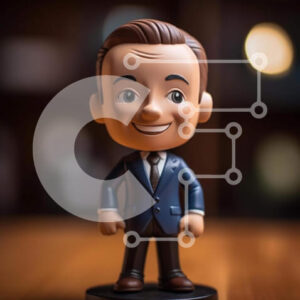 Intra Συλλεκτικό Ξύλινο Παζλ Plywood  4mm - Ειδώλιο παιχνιδιών με επαγγελματικό ένδυμα σε ξύλινο τραπέζι Σε Ξύλινο Κουτί - Διαστάσεις: 10x10 cm – 25 κομμάτια