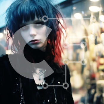 Intra Συλλεκτικό Ξύλινο Παζλ Plywood  4mm - Νεαρή γυναίκα στο κατάστημα μόδας Σε Ξύλινο Κουτί - Διαστάσεις Puzzle: 10x10 cm – 25 κομμάτια - Image 1