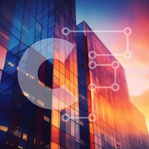 Intra Συλλεκτικό Ξύλινο Παζλ Plywood  4mm - Σύγχρονος ουρανοξύστης με πολύχρωμα γυάλινα παράθυρα Σε Ξύλινο Κουτί - Διαστάσεις Puzzle: 10x10 cm – 25 κομμάτια