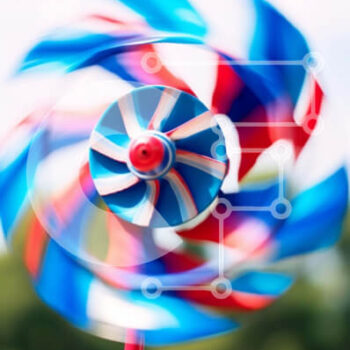 Intra Συλλεκτικό Ξύλινο Παζλ Plywood  4mm - Πολύχρωμο περιστρεφόμενο καρναβάλι σε υπαίθριο καρναβάλι ή γιορτή Σε Ξύλινο Κουτί - Διαστάσεις Puzzle: 10x10 cm – 25 κομμάτια - Image 1