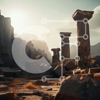 Intra Συλλεκτικό Ξύλινο Παζλ Plywood  4mm - Μυστηριώδης Ερημική Περιοχή Σε Ξύλινο Κουτί - Διαστάσεις Puzzle: 10x10 cm – 25 κομμάτια - Image 1