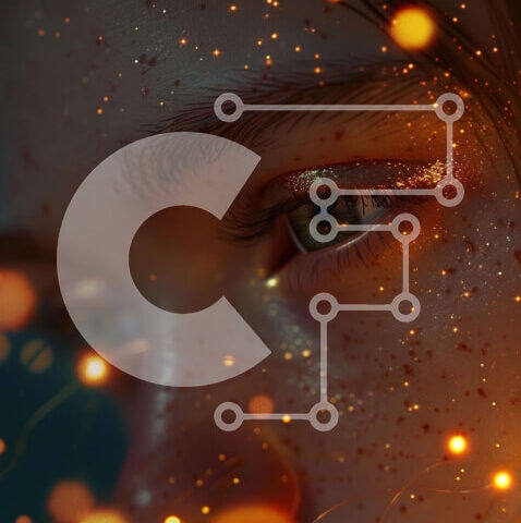 Intra Συλλεκτικό Ξύλινο Παζλ Plywood 4mm - Γυναικείο πορτρέτο με λαμπερά φώτα Σε Ξύλινο Κουτί - Διαστάσεις Puzzle: 10x10 cm – 25 κομμάτια - Image 1