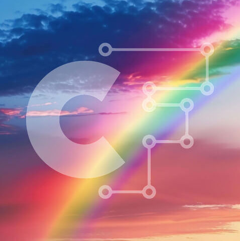 Intra Συλλεκτικό Ξύλινο Παζλ Plywood  4mm - Ζωντανό ουράνιο τόξο στον ουρανό Σε Ξύλινο Κουτί - Διαστάσεις: 10x10 cm – 25 κομμάτια - Image 1