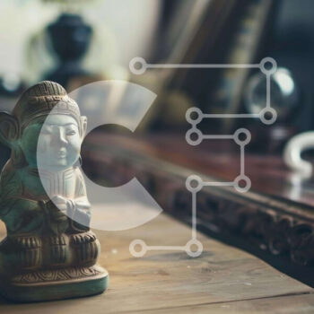 Intra Συλλεκτικό Ξύλινο Παζλ Plywood  4mm - Άγαλμα εμπνευσμένο από την Ασία σε ξύλινο τραπέζι Σε Ξύλινο Κουτί - Διαστάσεις Puzzle: 10x10 cm – 25 κομμάτια - Image 1