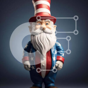 Intra Συλλεκτικό Ξύλινο Παζλ Plywood  4mm - Ειδώλιο του θείου Άγιου Βασίλη σε πατριωτικά χρώματα Σε Ξύλινο Κουτί - Διαστάσεις: 10x10 cm – 25 κομμάτια