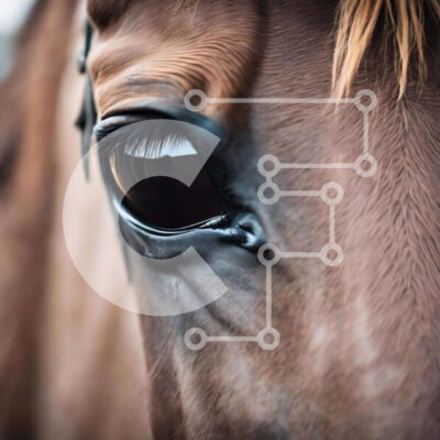 Intra Συλλεκτικό Ξύλινο Παζλ Plywood  4mm - Κοντινό πλάνο του Brown Horse's Eye Σε Ξύλινο Κουτί - Διαστάσεις: 10x10 cm – 25 κομμάτια - Image 1