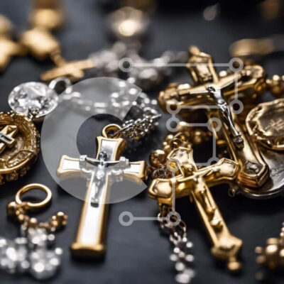 Intra Συλλεκτικό Ξύλινο Παζλ Plywood 4mm - Συλλογή Θρησκευτικών και Διακοσμητικών Κοσμημάτων Σε Ξύλινο Κουτί - Διαστάσεις Puzzle: 10x10 cm – 25 κομμάτια - Image 1