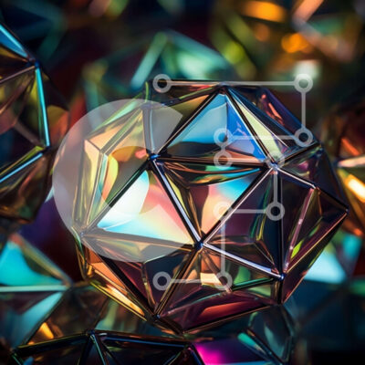 Intra Συλλεκτικό Ξύλινο Παζλ Plywood  4mm - Πολύχρωμες γεωμετρικές μεταλλικές μπάλες διάταξη Σε Ξύλινο Κουτί - Διαστάσεις Puzzle: 10x10 cm – 25 κομμάτια - Image 1