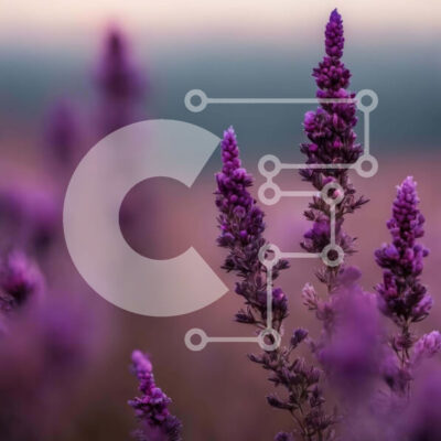 Intra Συλλεκτικό Ξύλινο Παζλ Plywood  4mm - Καταπραϋντικά άνθη λεβάντας Σε Ξύλινο Κουτί - Διαστάσεις: 10x10 cm – 25 κομμάτια - Image 1