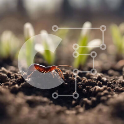 Intra Συλλεκτικό Ξύλινο Παζλ Plywood  4mm - Καφέ μυρμήγκι που περπατά μέσα από το έδαφος Σε Ξύλινο Κουτί - Διαστάσεις: 10x10 cm – 25 κομμάτια - Image 1