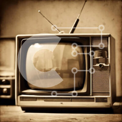 Intra Συλλεκτικό Ξύλινο Παζλ Plywood  4mm - Vintage Τηλεόραση Σε Ξύλινο Κουτί - Διαστάσεις Puzzle: 10x10 cm – 25 κομμάτια - Image 1