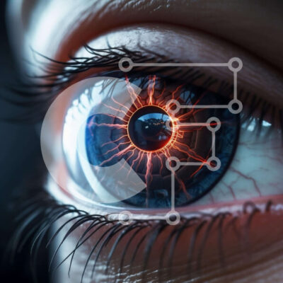 Intra Συλλεκτικό Ξύλινο Παζλ Plywood  4mm - Κοντινό πλάνο Φωτισμένο μάτι Σε Ξύλινο Κουτί - Διαστάσεις Puzzle: 10x10 cm – 25 κομμάτια - Image 1