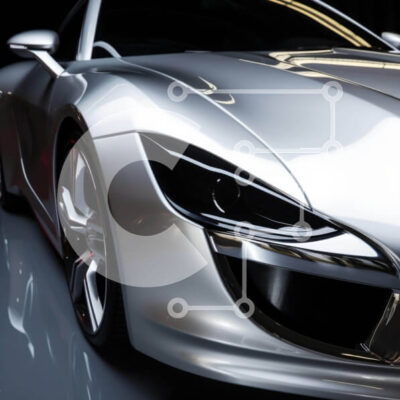 Intra Συλλεκτικό Ξύλινο Παζλ Plywood  4mm - Silver Sports Car Parked in the Dark Σε Ξύλινο Κουτί - Διαστάσεις Puzzle: 10x10 cm – 25 κομμάτια - Image 1