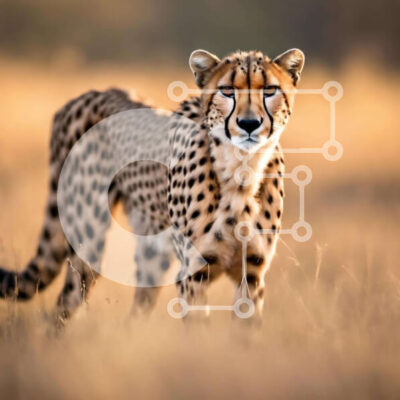 Intra Συλλεκτικό Ξύλινο Παζλ Plywood  4mm - Τσίτα στο γρασίδι Σε Ξύλινο Κουτί - Διαστάσεις: 10x10 cm – 25 κομμάτια - Image 1