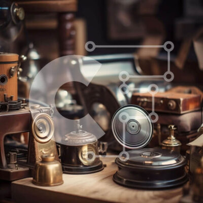 Intra Συλλεκτικό Ξύλινο Παζλ Plywood  4mm - Vintage συλλογή από αντίκες και vintage αντικείμενα Σε Ξύλινο Κουτί - Διαστάσεις Puzzle: 10x10 cm – 25 κομμάτια - Image 1